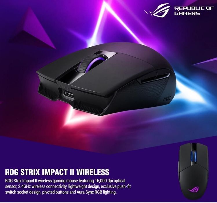 Asus Rog Impact 2 Wireless Беспроводная мышка/мышь/mishka