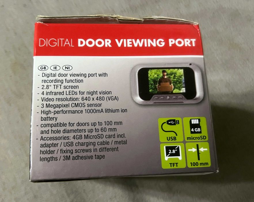 Vizor digital usa cu ecran TFT camera IR microSD nou