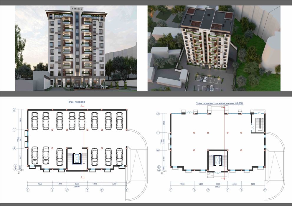 Центр напротив мечета Минор у речки в новостройке Минор Ривер 345м2