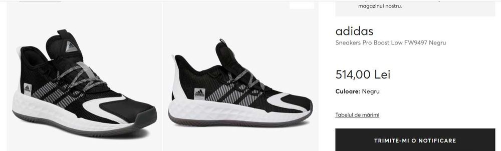 Adidasi sneakers pro boost 46