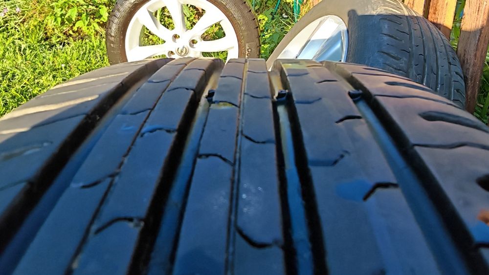 4 Jante Originale Opel R16 4x100 și Anvelope vara Continental 195x55