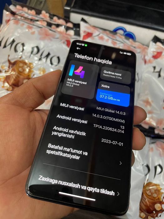 Redmi Note 11 PRO garantiyasi bor