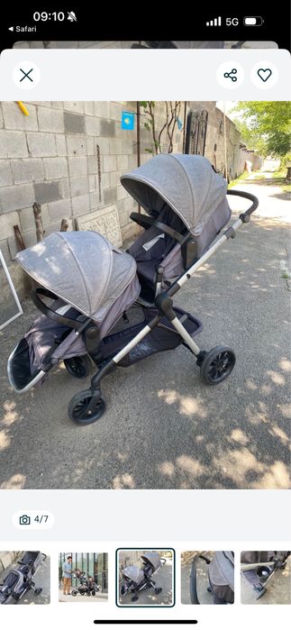 Коляска для двойни, погодок.