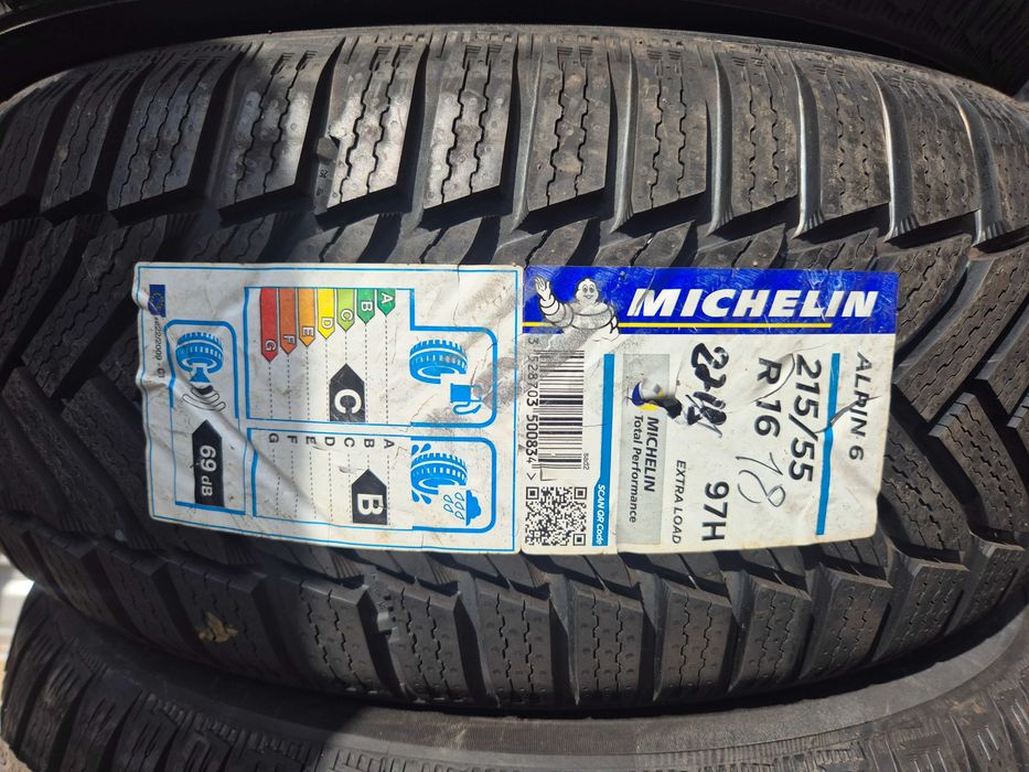4 Anvelope M+S IARNA - 215/55/16 - Michelin Alpin 6 - NOI - DOT 2018 !