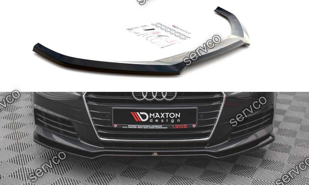 Prelungire splitter bara fata Audi A4 B9 2015-2019 v12 - Maxton Design