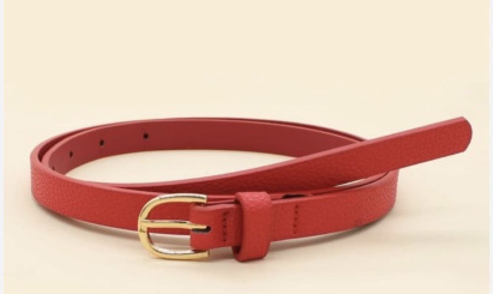 Нов дамски колан естествена  кожа Нови брошки