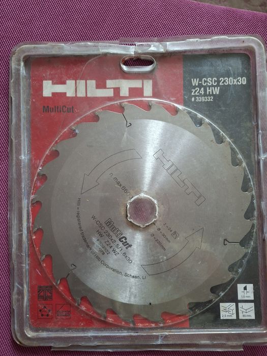 disc de fierăstrău circular pentru lemn HILTI MultiCut modelul W-CSC 230x30  z24