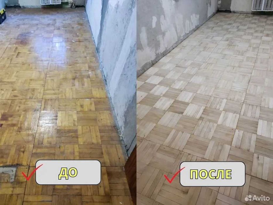 Шлифовка пола. Устранение скрипа полов с гарантией