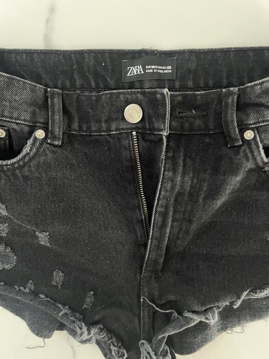 Blugi scurti Zara S negru