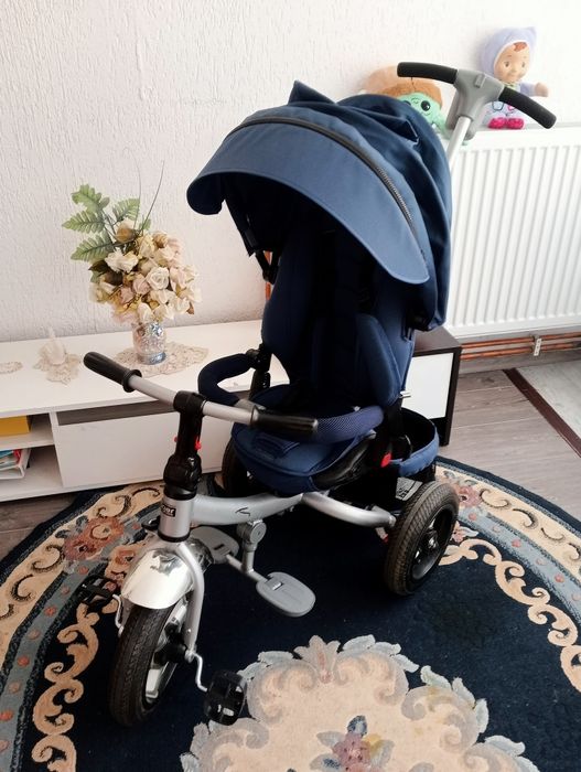 Tricicleta multifunctionala Little Tiger T400 - Sun Baby - Albastru