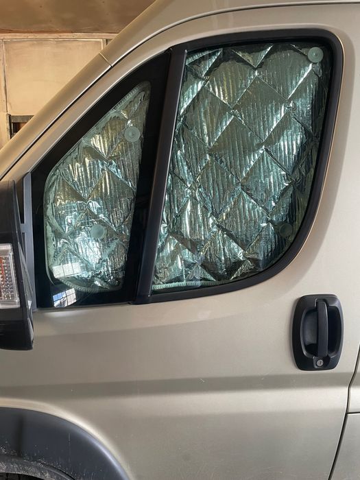 Isoflex термо защитен сенник за Fiat Ducato, Citroen Jumper, Peugeot Boxer 3 части