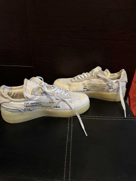 Nike Air Force 1 Low stil Off-White, mărimea 37.5, stare buna