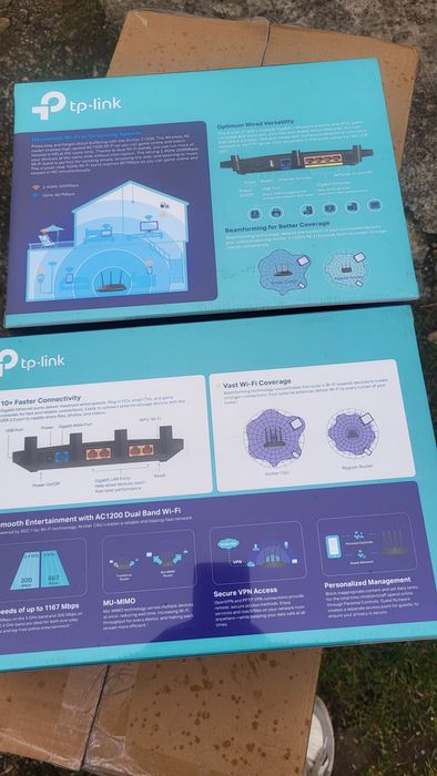 Router  wireless dual band Tp Link Gigabit AC 1200