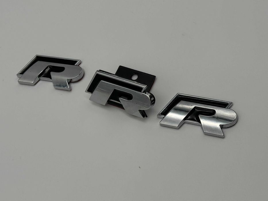 Set Emblema Compatibile VW R R-line negru