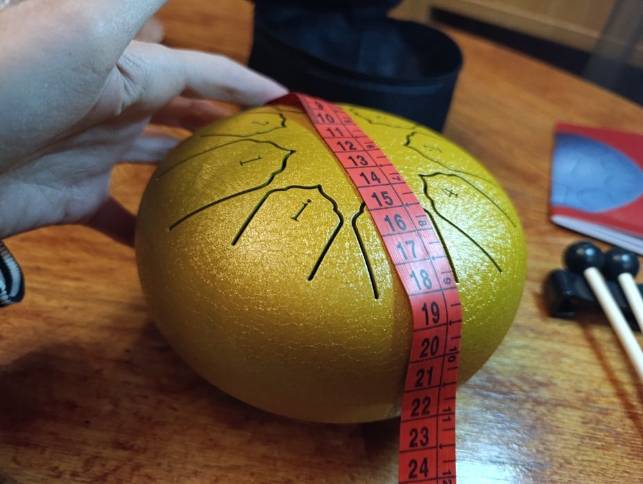 Новогодняя скидка!Ручной барабан глюкофон,hand pan , жёлтый и розовый