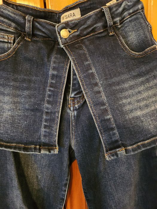 Дамски дънки с поличка