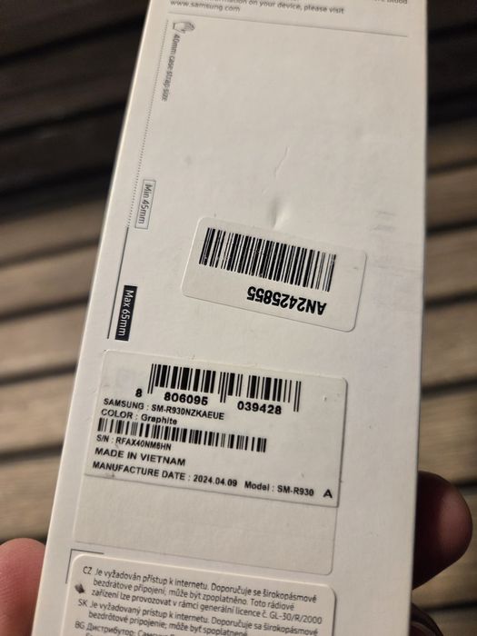 Smartwatch Samsung Galaxy Watch6 40mm Graphite SM-R930 Bluetooth Full Box