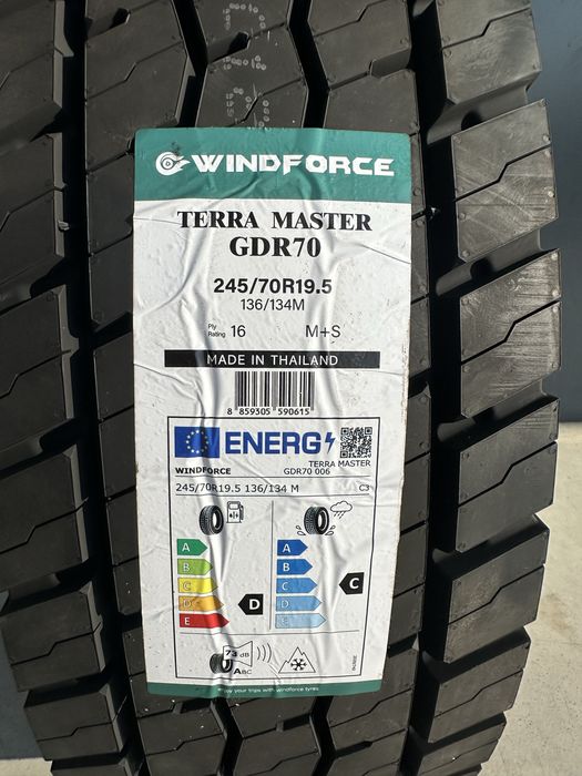 Нови Тежкотоварни Гуми WINDFORCE TERRA MASTER GDR70 245/70R19.5 136/134M