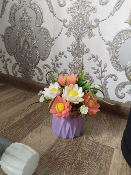 Цветы из мыла, букеты из мыла, sovunli gullar zakazga