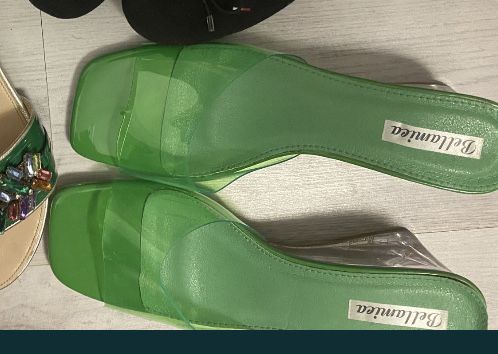 Papuci sanda, transparenti