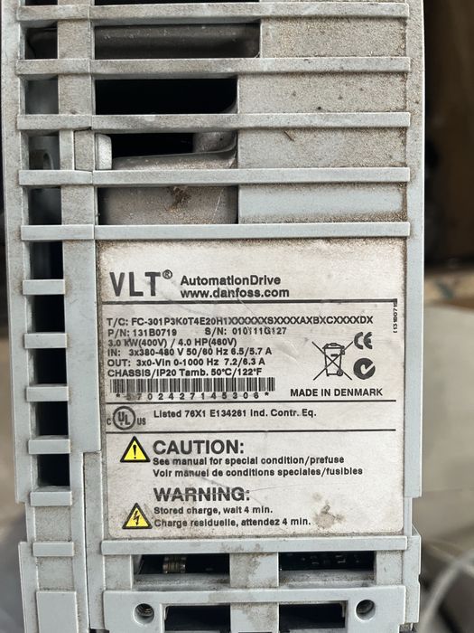 Convertizor danfoss 3kw 4kw