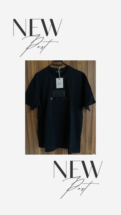 Тениска Armani Exchange - черна