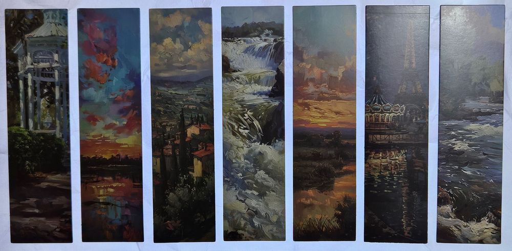 Книгоразделители с пейзажи