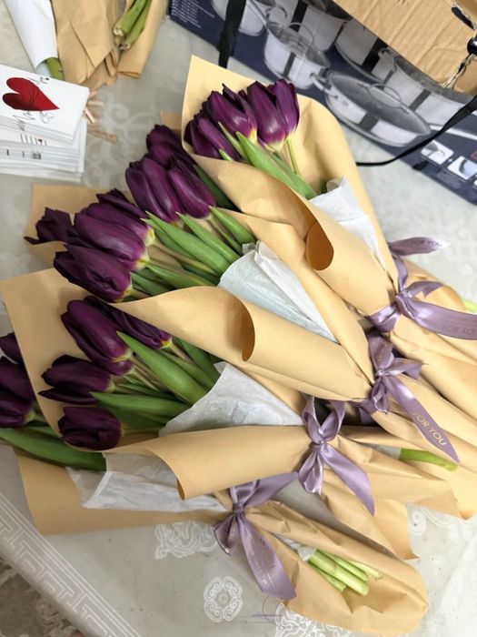 Тюльпаны из парника