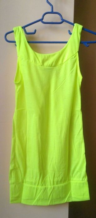 Top dama culoare galben neon