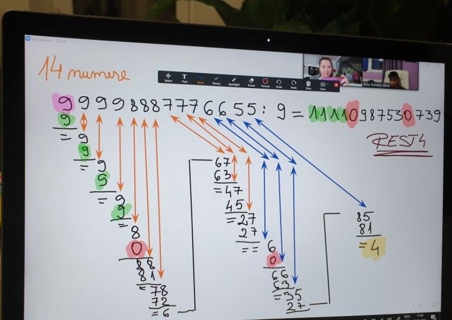 Matematica - engleză meditații