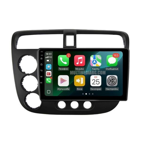 Honda Civic 2000-2006 Мултимедия Навигация Android