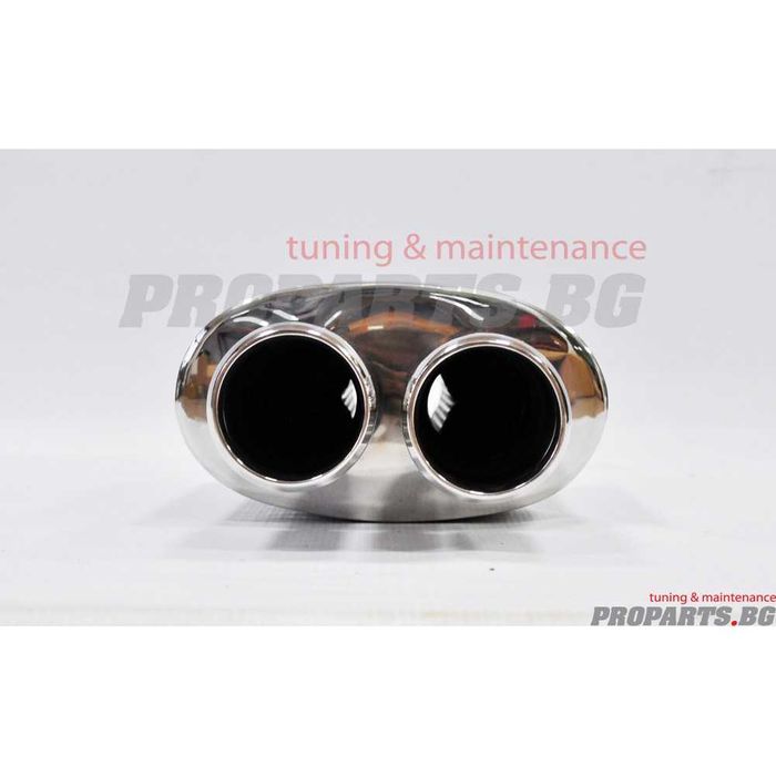 Универсален спортен ауспух с два изхода 63 mm76 mm