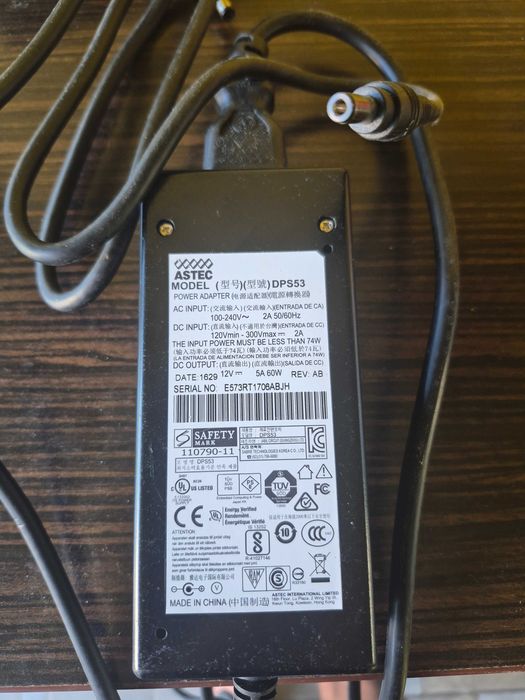 Alimentator 12V DC 5A, 60W Astec