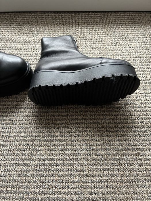 Ghete negre piele naturala