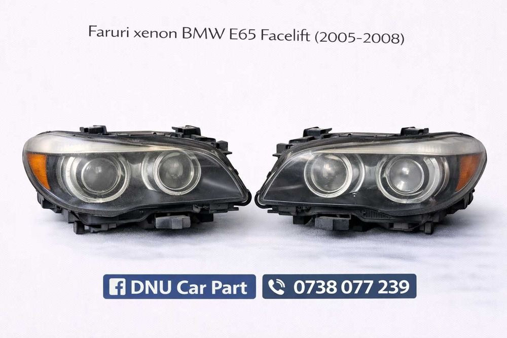 Set faruri BMW Seria 7 E65 facelift originale