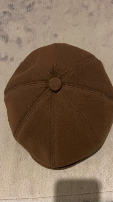 Козырьок шапка-кепка, коричневый