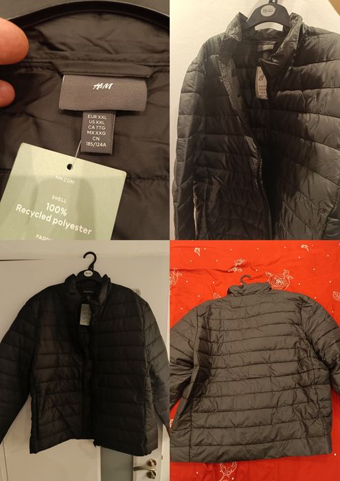 Geacă H&M, mărimea XXL, nouă cu etichetă, neagră