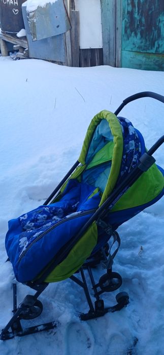 Санки детские с колёсиками