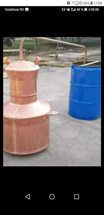 Vând cazan de țuică la 100 de Litri cu fundul 4 mm