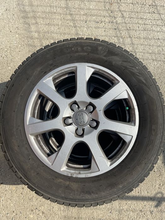 Set jante aliaj R17 5x112 originale Audi Q5  cu anvelope de iarna