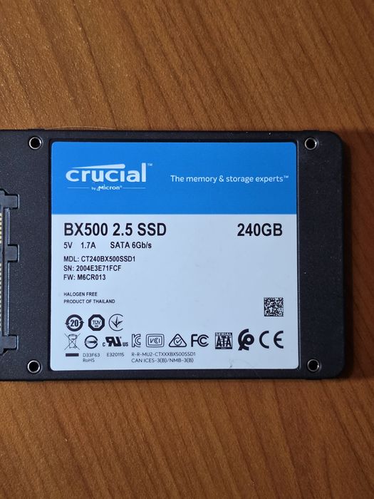 SSD Crucial BX500 240GB