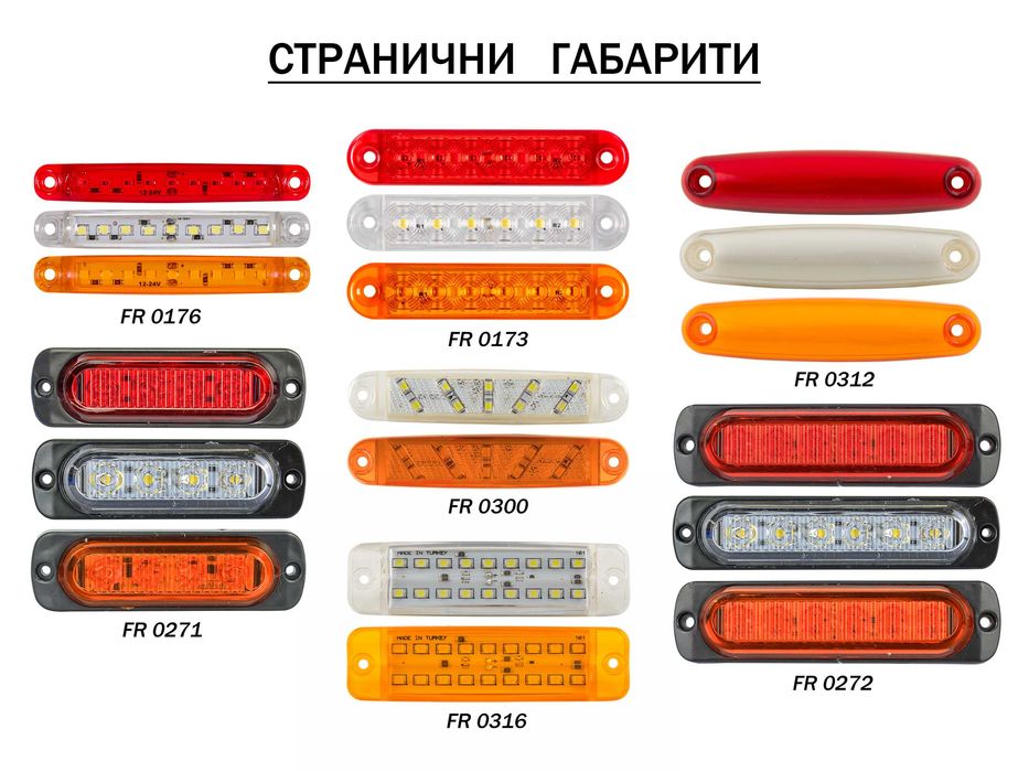 LED ЛЕД Странични габарити 12-24V , Декоративни Светлини бус и камион