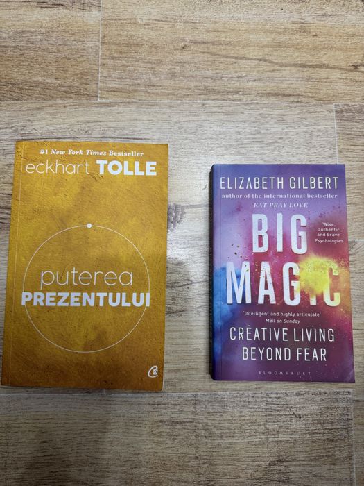2 carti -puterea prezentului si big magic