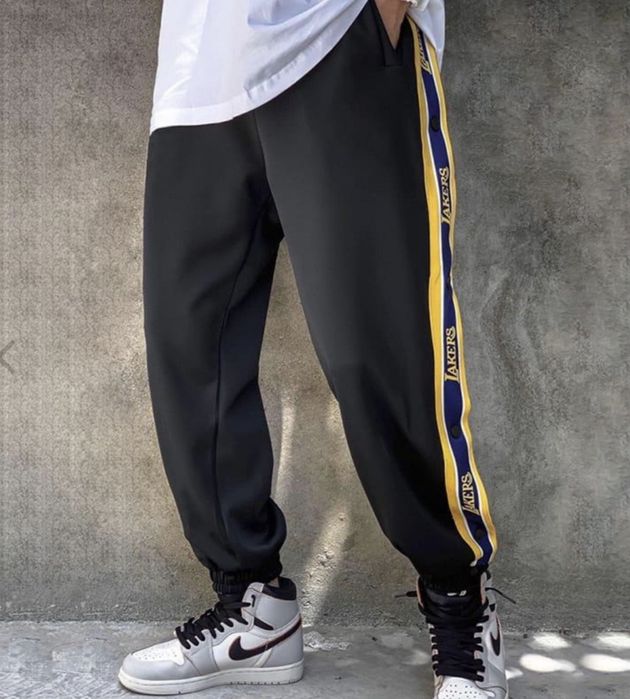 Продам Баскетбольные брюки Ehot Lakers Black Buttons Pants