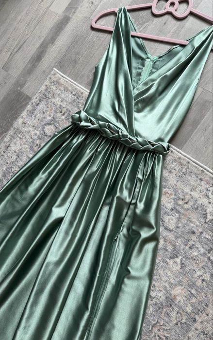 Rochie domnisoara de onoare/seara vernil