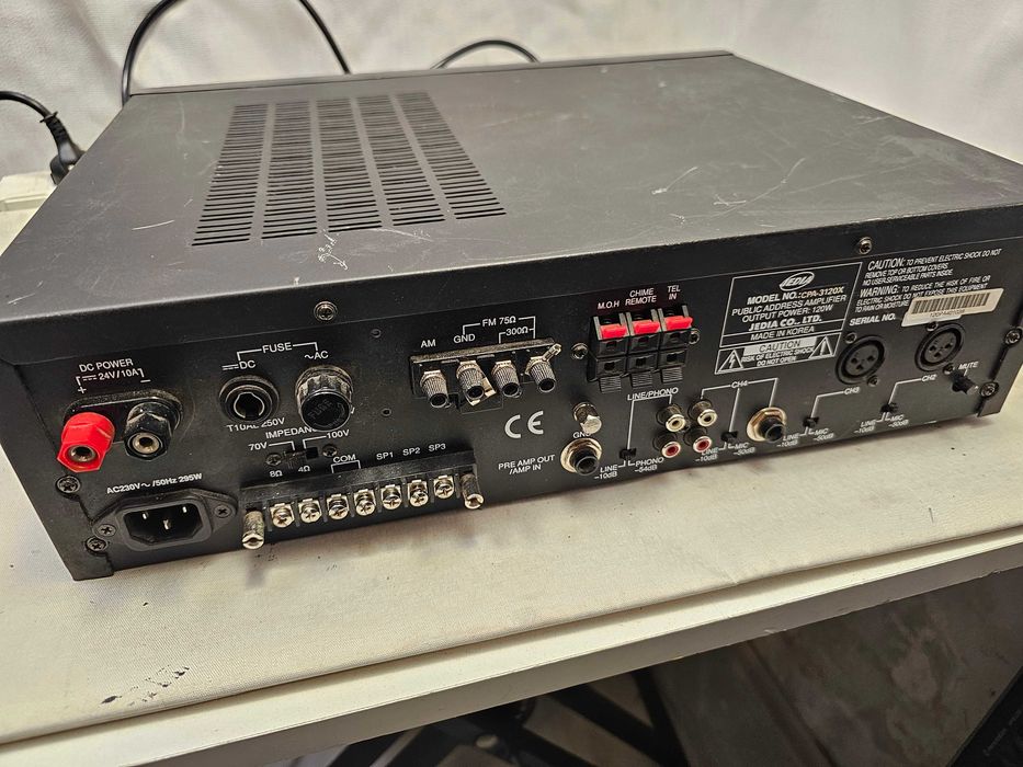 Amplificator Public Address Jedia CPA-3120X | Sistem Audio Profesional cu Tuner și Casetofon