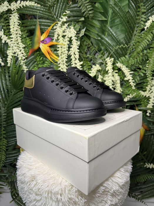 Alexander McQueen Oversized Black Gold Patch