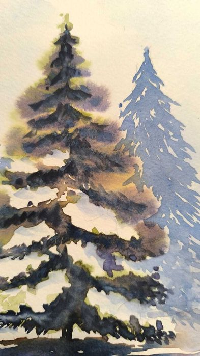 Tablouri Original Acuarela - Cadou de Craciun