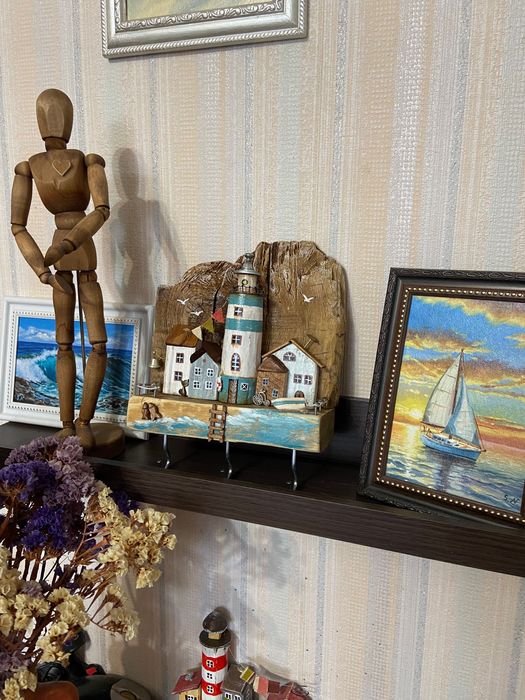 Ключница «Маяк» из дерева