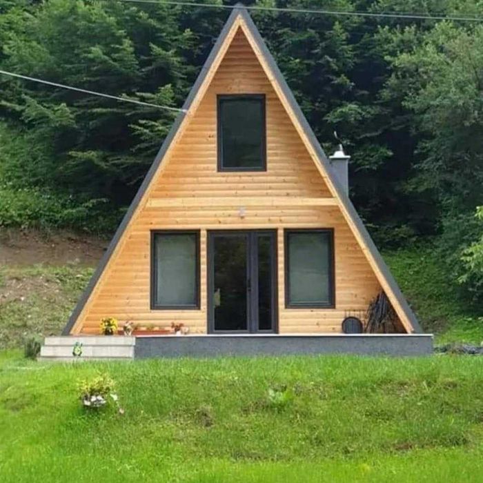 Foisoare, Terase si Cabana stil A-Frame din structura de lemn